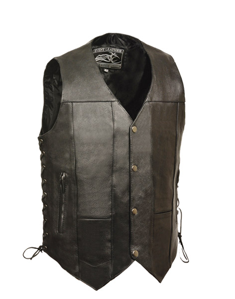 1052 - MENS 10 POCKET SIDE LACE VEST