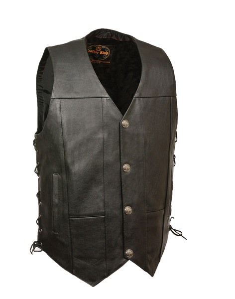 TN1065 - MENS SIDE LACE VEST BUFFALO SNAPS