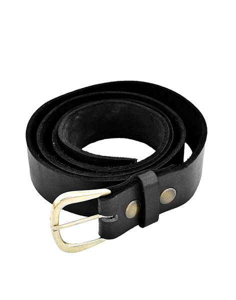 1653 - BLACK LEATHER BELT