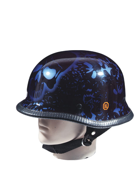 2075 - Blue Boneyard German Novelty Helmet