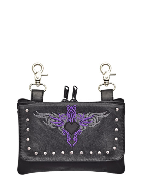 2272PUR - Purple Heart Wing Belt Bag