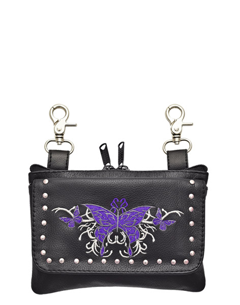 2277PUR - Purple Butterfly Belt Bag