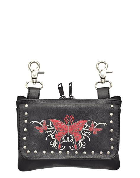 2277RED - Red Butterfly Belt Bag