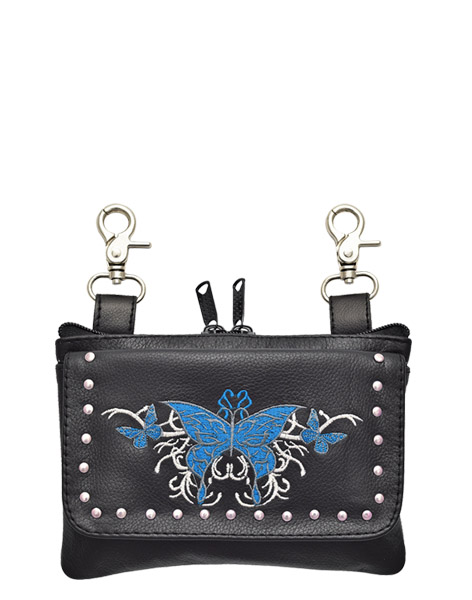 2277TURQ - Turquoise Butterfly Belt Bag