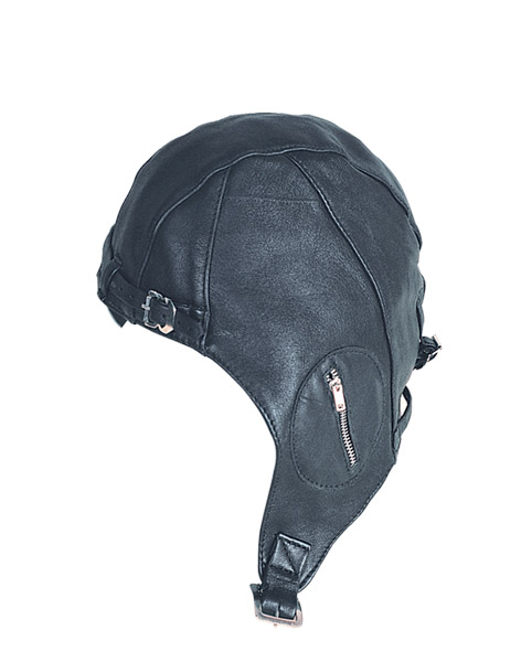 TN1846 - Leather Aviator Cap Zipper Pocket