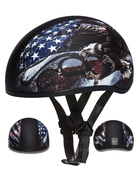 D.O.T. DAYTONA SKULL CAP- WITH USA