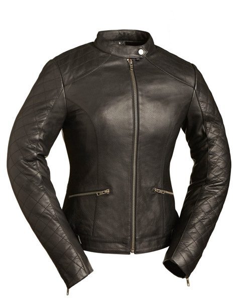 F166 - Women's BLACK DIAMONDS Quilted Details Jacket