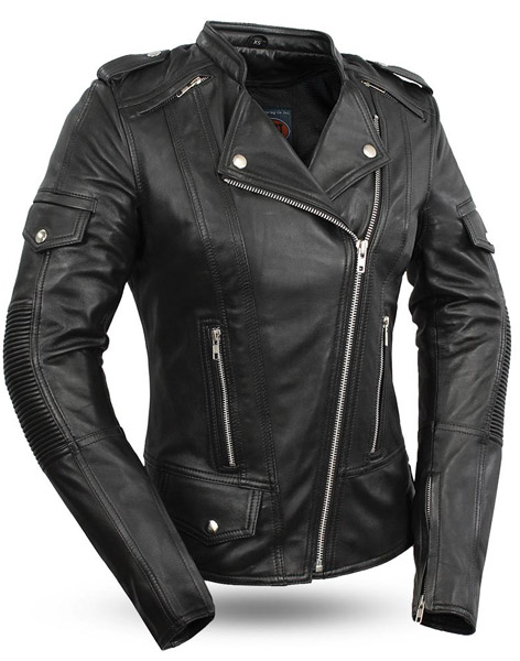 F196 - Women's TANTRUM Asymmetrical zipper style jacket