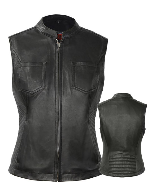 F513 - Envy Women’s Leather Vest