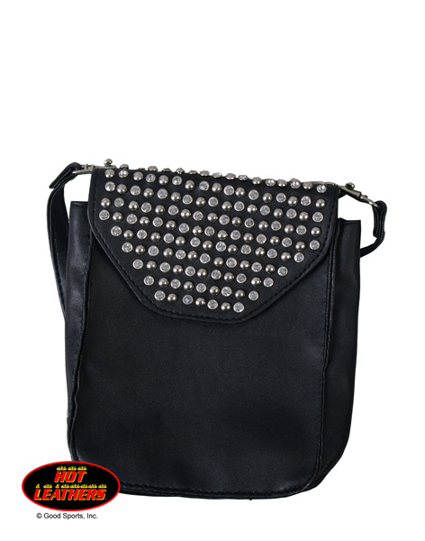 PUA1054 - Hot Leathers Stud & Rhinestone PVC Purse