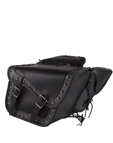 SD4059 - PVC Motorcycle Saddlebag With Studs