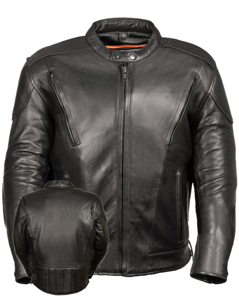 SH1010 - MEN’S SIDE LACE VENTED SCOOTER JACKET