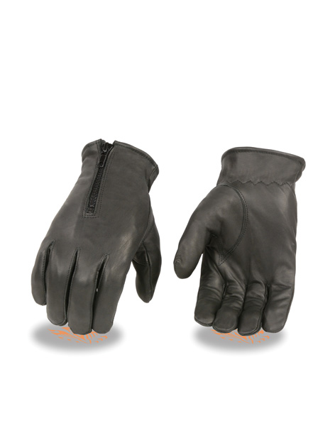 SH226D - MEN’S UNLINED PREMIUM LEATHER BLACK DRIVING GLOVES W/ZI