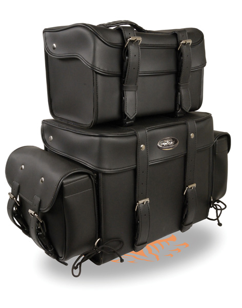 SH65001 - LARGE FOUR PIECE PVC TOURING PACK W/ BARREL BAG