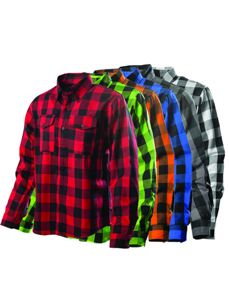 TN850 - MENS FALANNEL PLAID SHIRT