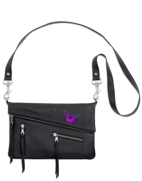 UNIK2160.17 - Clip Bag with Embroidered New Butterfly Design