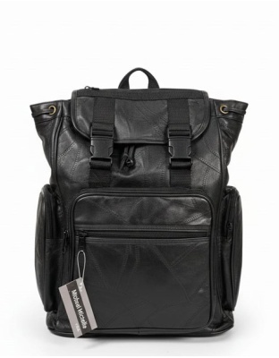 B214 - Patch Leather Back Pack